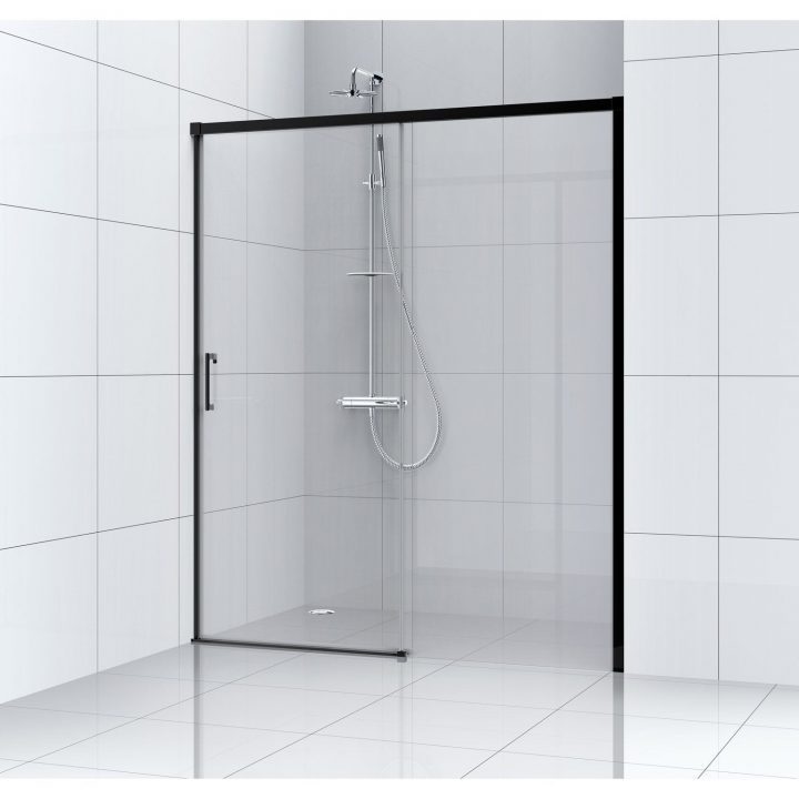 Porte De Douche Coulissante 140 Cm, Transparent, Remix destiné Douches Leroy Merlin