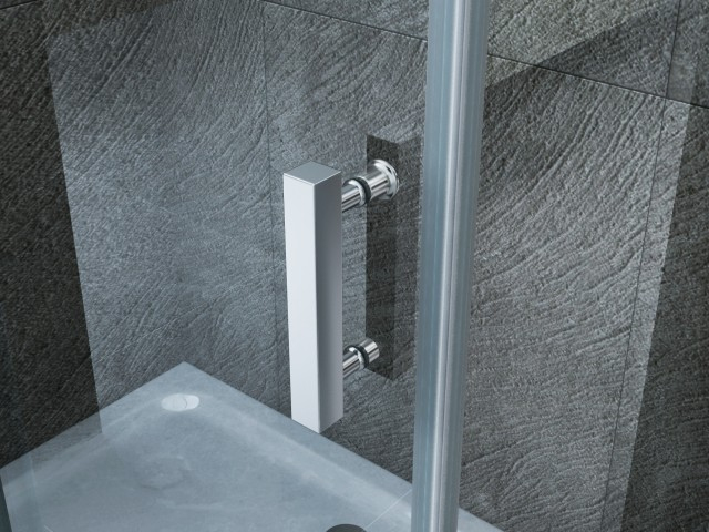 Porte De Douche Double Façon Livre En Verre Transparent pour Fermeture De Douche