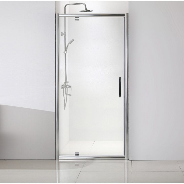 Porte De Douche Pivotante 100 Cm, Transparent, Quad tout Profilé Porte De Douche