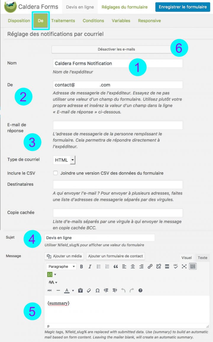 Proposez Un Devis En Ligne Avec Caldera Forms Et WordPress avec Rideau Metallique Devis En Ligne