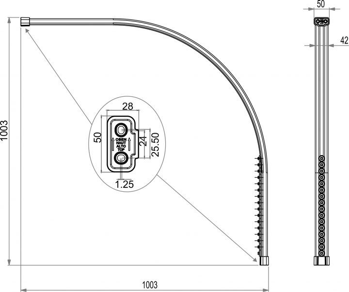 Rail Pour Rideau De Douche Quart De Cercle | Blanc | 100 X 100 encequiconcerne Tringle Rideau Adhésive