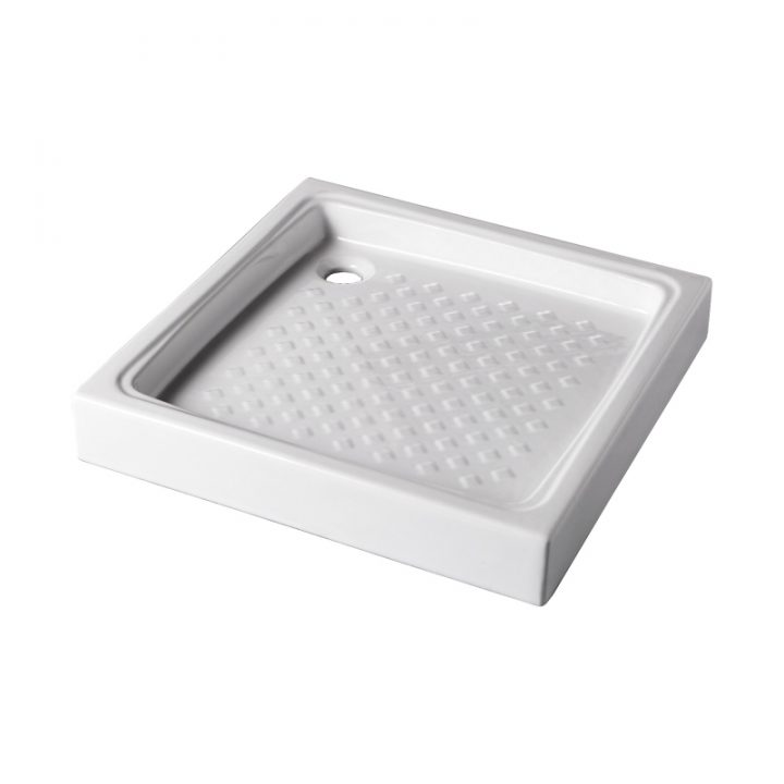 Receveur À Poser Nf 70X70 Blanc serapportantà Receveur De Douche En Gres