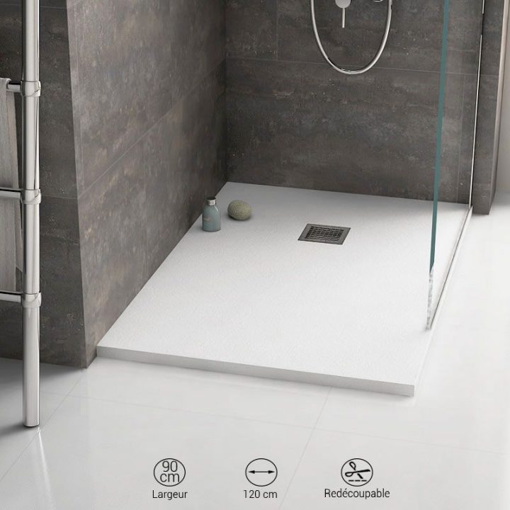 Receveur De Douche 120 Cm, Composite Blanc, Giulia serapportantà Bac A Douche Ideal Standard