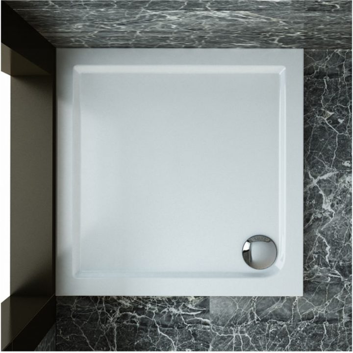 Receveur De Douche 90X90 Cm Plat Rectangulaire Bac À dedans Caillebotis Pour Receveur De Douche