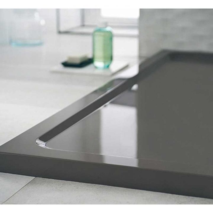 Receveur De Douche Marbrex 160X90 Mm Rectangulaire Prima Style tout Receveur De Douche 160X90 En Gres