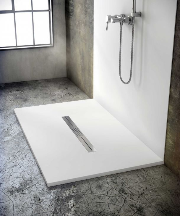 Receveur De Douche Rectangulaire / À Carreler / En Ardoise encequiconcerne Receveur De Douche Fiora