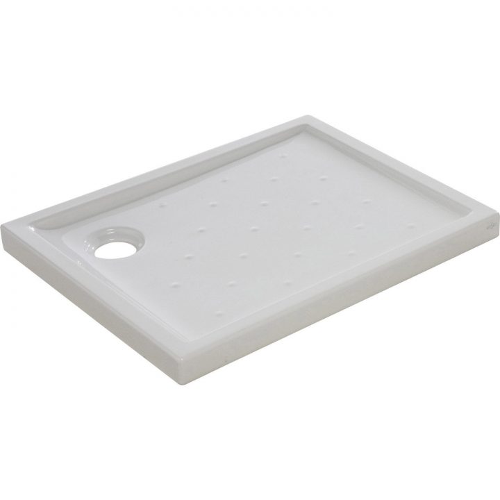 Receveur De Douche Rectangulaire L.90 X L.70 Cm, Grès dedans Receveur De Douche Resine 120X80