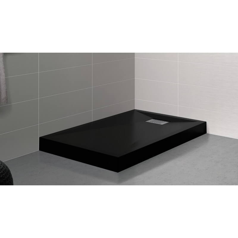 Receveur Kinecompact Bpc 160X80Cm Noir Kinedo Douche serapportantà Receveur De Douche Noir 80X80