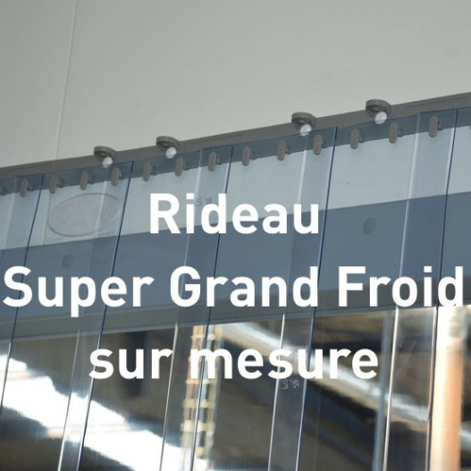 Rideau À Lanières Pvc Super Grand Froid -40°C Sur Mesure encequiconcerne Rideau Pare Froid