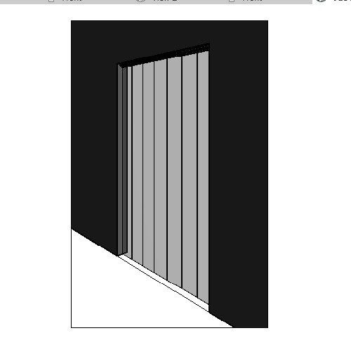 Rideau À Lanières Revit Family -Cad Blocks Free encequiconcerne Rideau Laniere