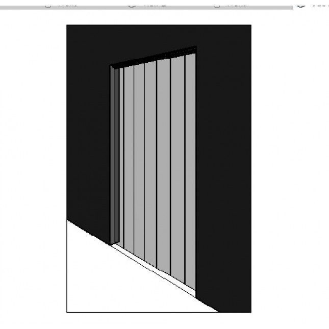 Rideau À Lanières Revit Family – Des Portes – Gratuit tout Rideau Laniere
