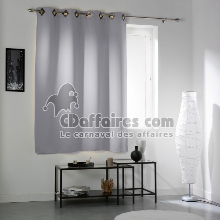 Rideau A Oeillets Carres 140 X 180 Cm Occultant Uni Cocoon avec Rideau Occultant Petite Hauteur