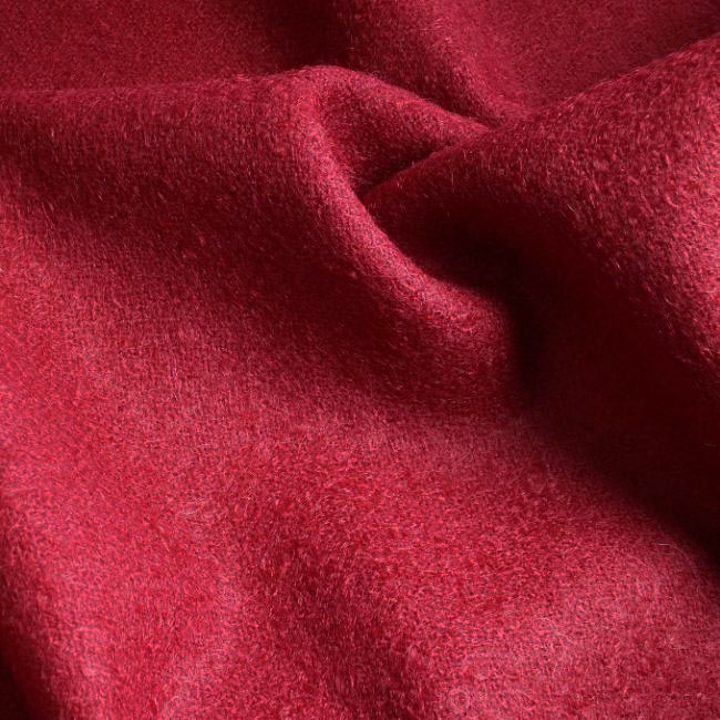 Rideau Au Metre Laine Mohair Rouge – Tissus Au Metre tout Tissu A Rideau Au Metre