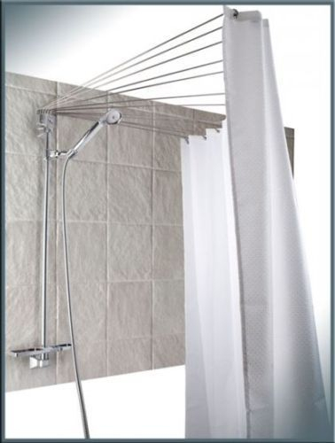 Rideau De Douche Barre D'Angle Rails Flexibles Araignee avec Tringle Rideau Douche Angle