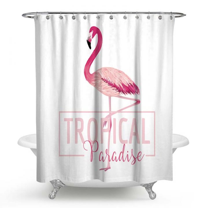 Rideau De Douche Flamant Rose | Matelas – Rideau concernant Rideau De Douche Rose Fushia