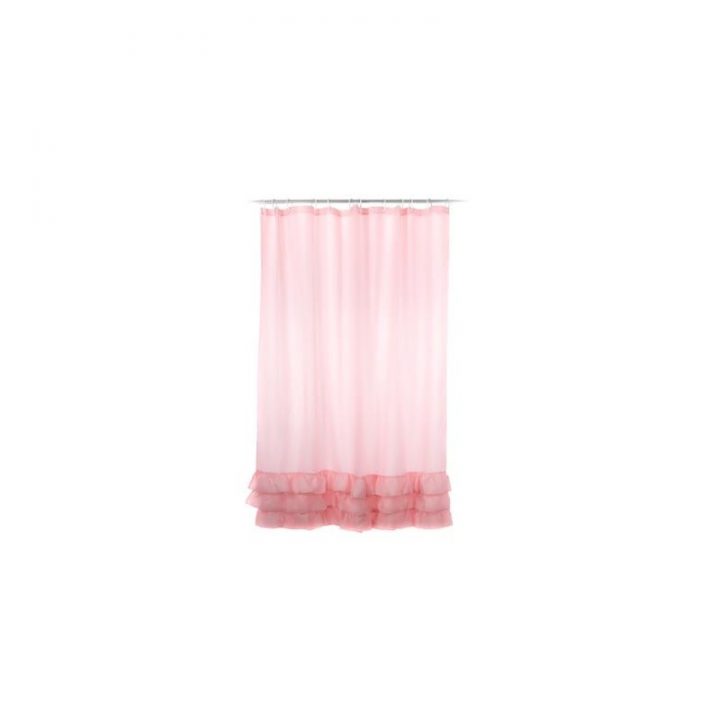 Rideau De Douche "Sophia" 200Cm Rose encequiconcerne Rideau De Douche Rose Fushia