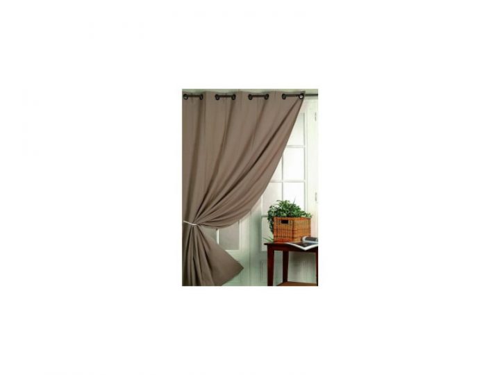 Rideau Isolant Phonique Et Thermique – 140X260Cm – Taupe intérieur Rideau Occultant Isolant Phonique Et Thermique