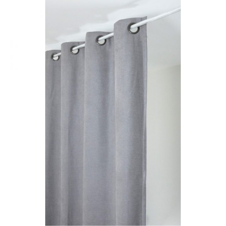 Rideau Isolant Thermique 140X260 Pret À Poser Gris Clair concernant Rideaux Anti Froid