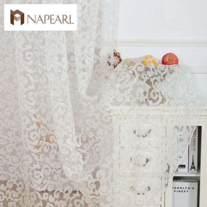 Rideau Jacquard Napearl Largeur 100Cm, Longueur 200 Cm pour Rideau Largeur 200