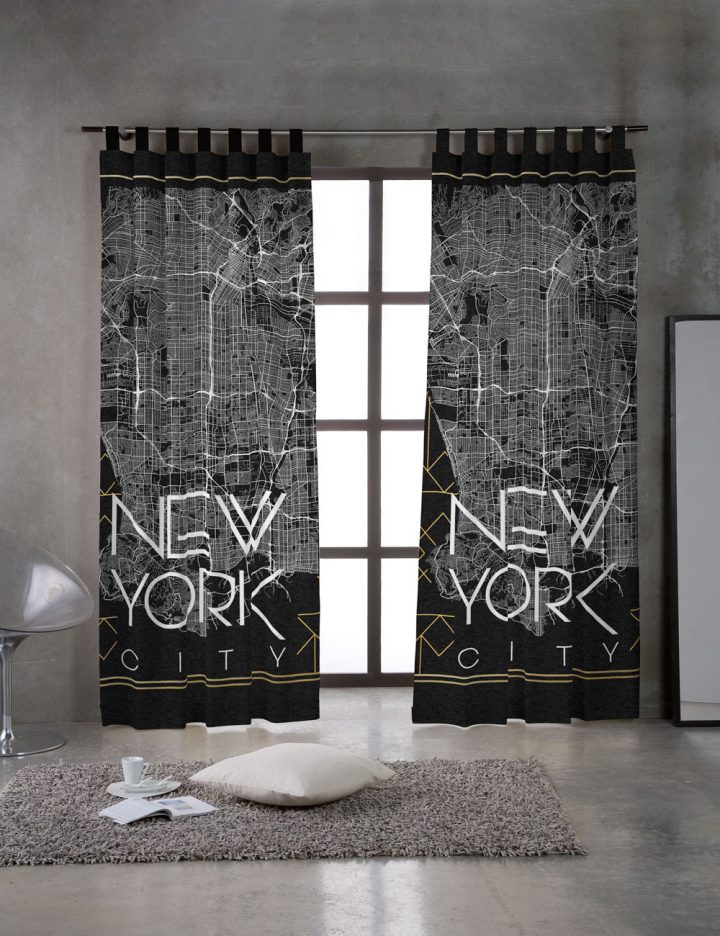 Rideau «New York» 135 X 240 Cm avec Rideau New York But