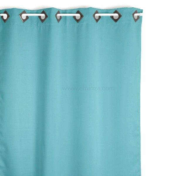 Rideau Occultant (140 X H260 Cm) Cocoon Turquoise – Rideau destiné Rideau Occultant Rose Clair