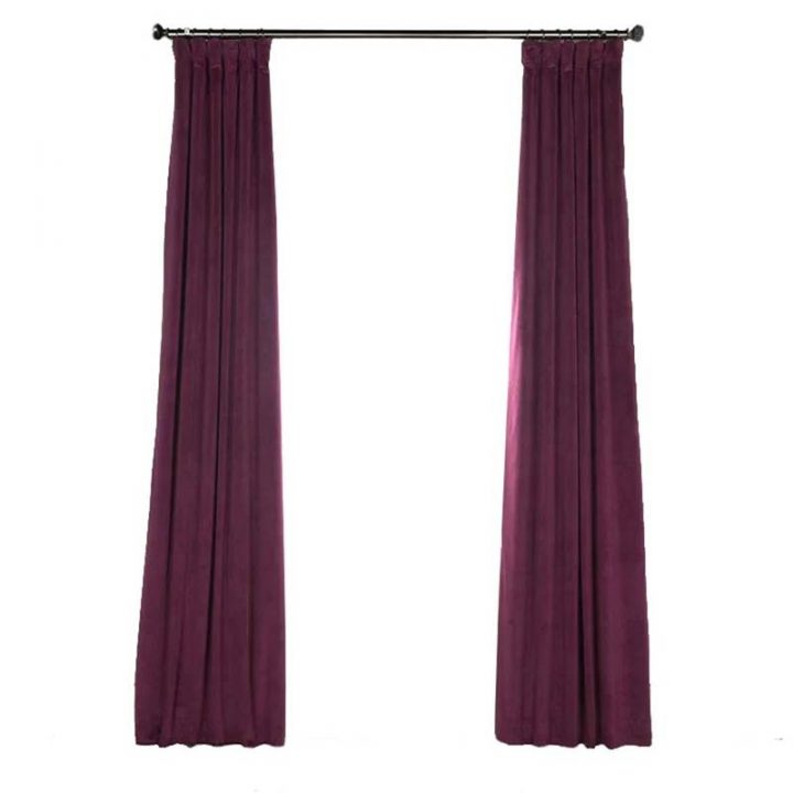 Rideau Occultant En Polyester Violet Pour Chambre À destiné Rideau Occultant Violet