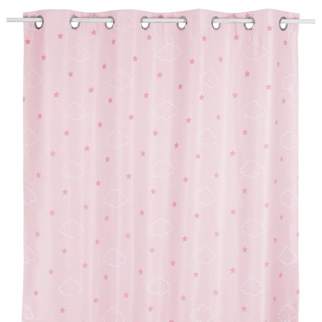 Rideau Occultant Phosphorescent Enfant Etoiles – 140 X 260 tout Rideau Occultant Rose