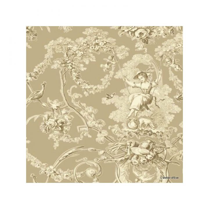 Rideau Sur Mesure En Toile De Jouy Ludivine Made In France concernant Rideau De Douche Toile De Jouy