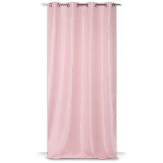 Rideau Tamisant, Copenhague Rose Blush N°5 L.140 X H.250 à Rideau De Douche Longueur 250 Cm