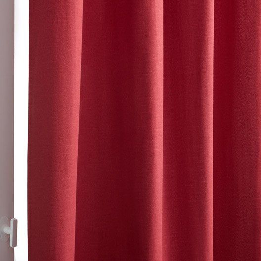 Rideau Tamisant, Indigo Rouge L.135 X H.250 Cm | Rideaux encequiconcerne Rideau Rouge Salon