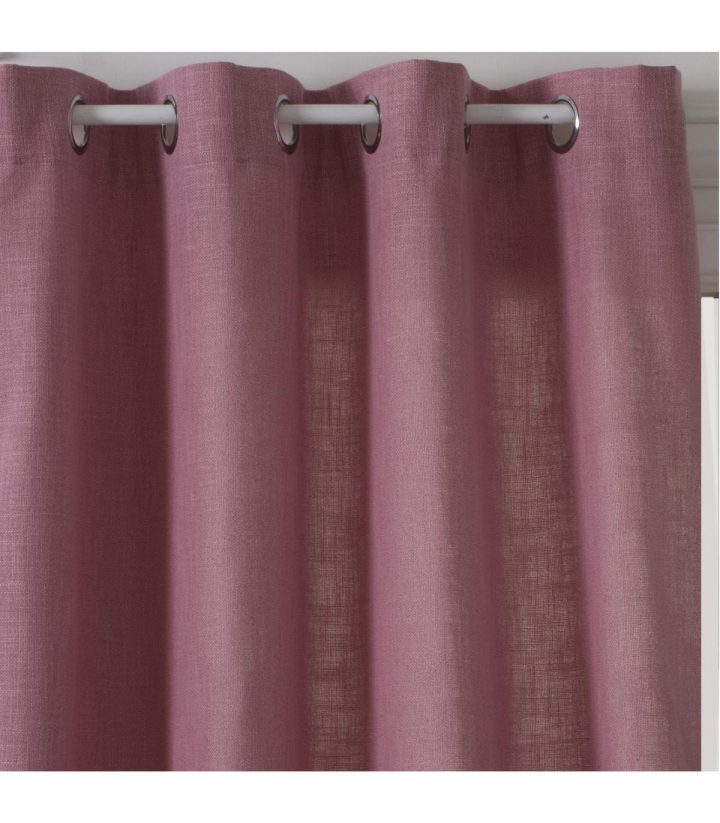 Rideau Vieux Rose "Clem" 140X260 – Decomania tout Rideau Vieux Rose