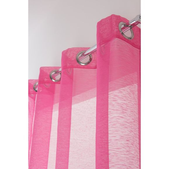 Rideaudiscount – Voilage Classique Simple 140 X 240 Cm À dedans Rideau Rose Fushia