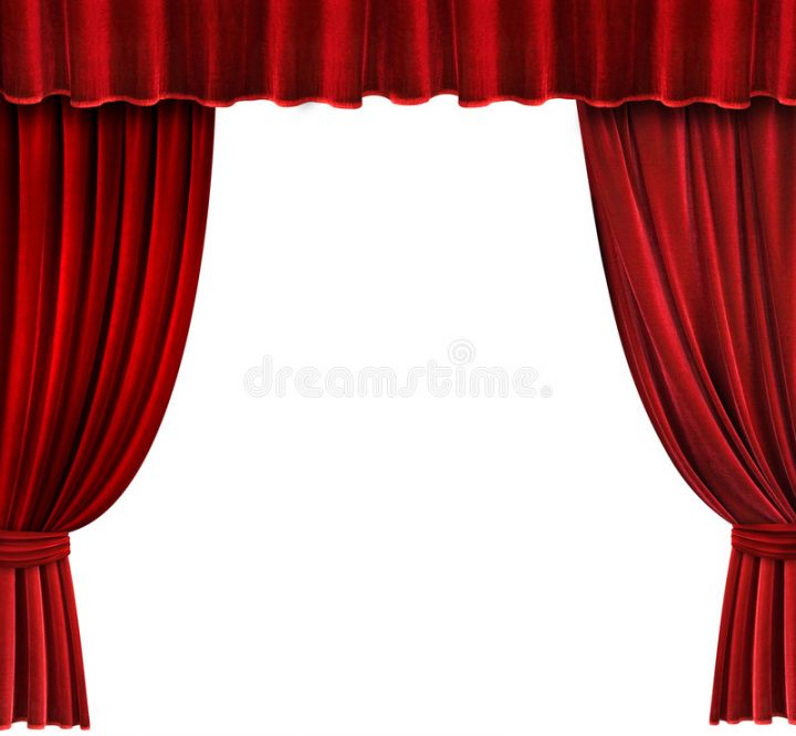 Rideaux Rouges En Théâtre De Velours Image Stock – Image serapportantà Rideau Rouge Théatre