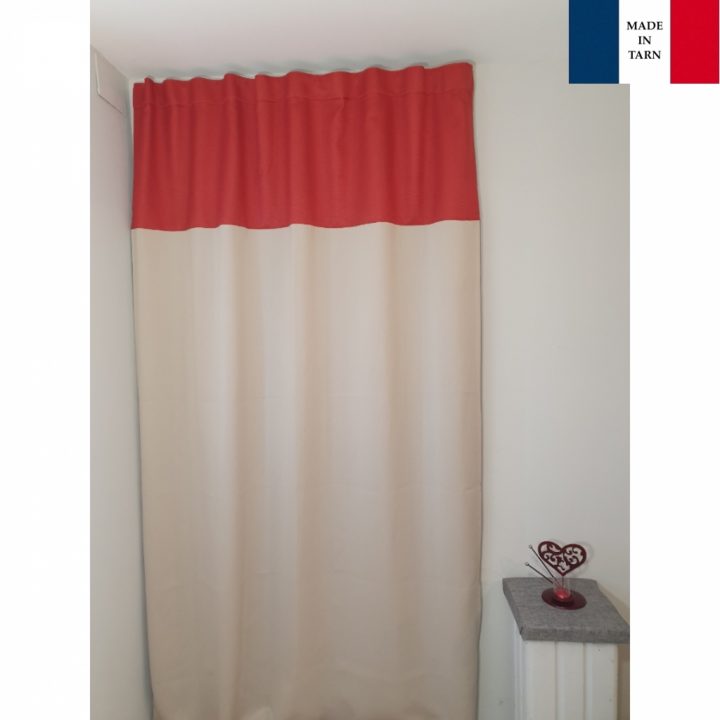 Rideaux Ruflette Isolant Saphir Beige Et Rouge Pour pour Ruflette Vague Pour Rideaux