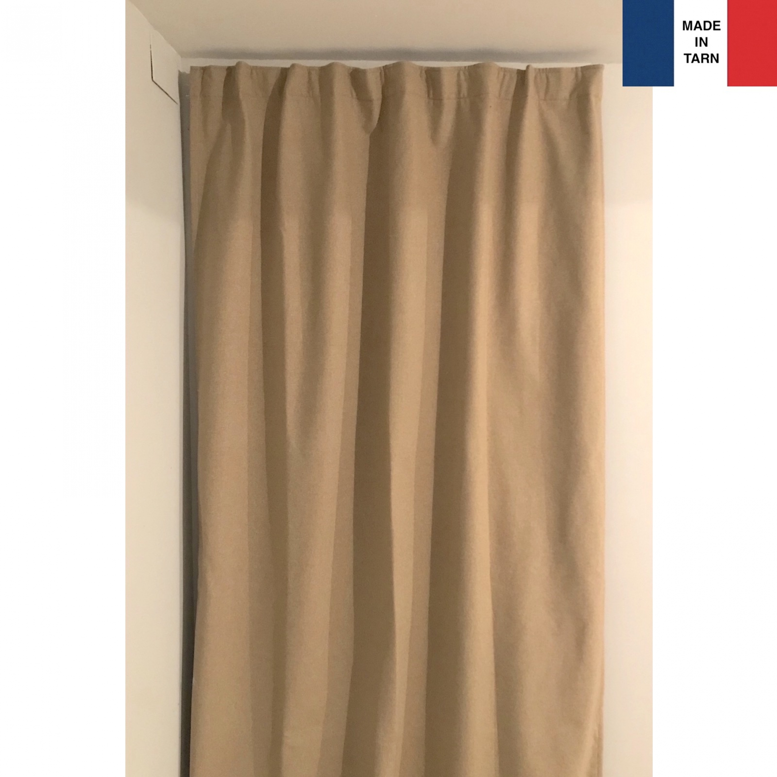 Rideaux Ruflette Isolant Thermique Varese Beige Pour tout Rideaux Voilage Ruflette