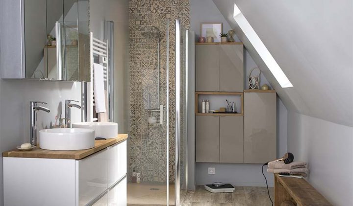 Salle De Bain Sous Comble Douche Sous Pente dedans Douche Sous Les Combles