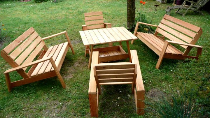 Salon De Jardin Bois tout Vima Rideaux