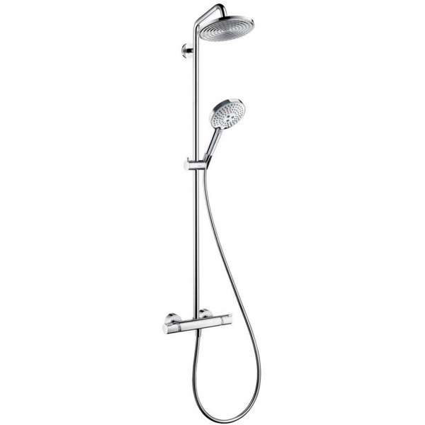 Showerpipe Raindance Select 240 Chrome – Robinetterie encequiconcerne Colonne De Douche Hansgrohe Raindance