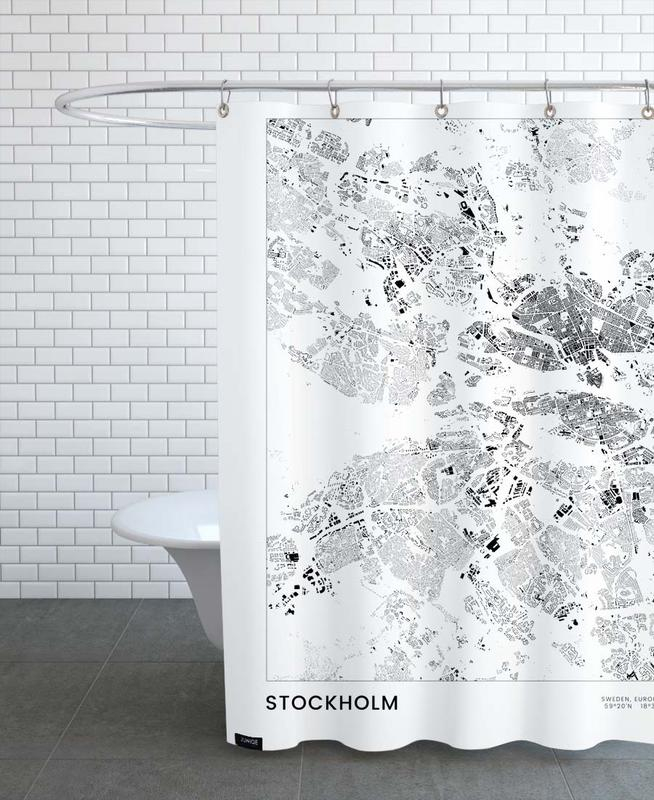 Stockholm Rideau De Douche | Juniqe dedans Lit Douche Mural