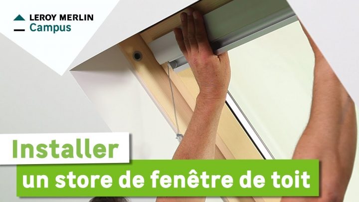 Store Occultant Pour Velux Ggl M04 Leroy Merlin Rideau pour Velux Rideau Occultant