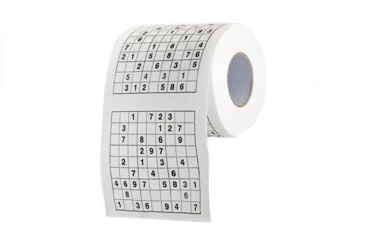 Sudoku Klopapier Toilettenpapier intérieur Papier Toilette Sudoku