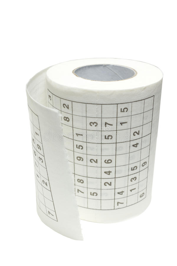 Sudoku-Toiletten-Rolle Stockfoto. Bild Von Toilette, Rolle intérieur Papier Toilette Sudoku