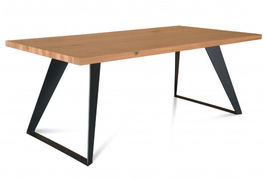 Table Extensible Rectangulaire Et Moderne – Hellin serapportantà Table Salle A Manger Bois Et Metal