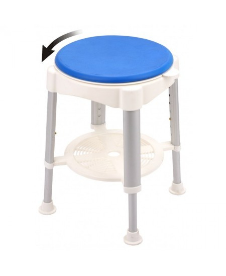 Tabouret De Douche Pivotant Et Réglable En Hauteur. avec Tabouret De Douche Pivotant