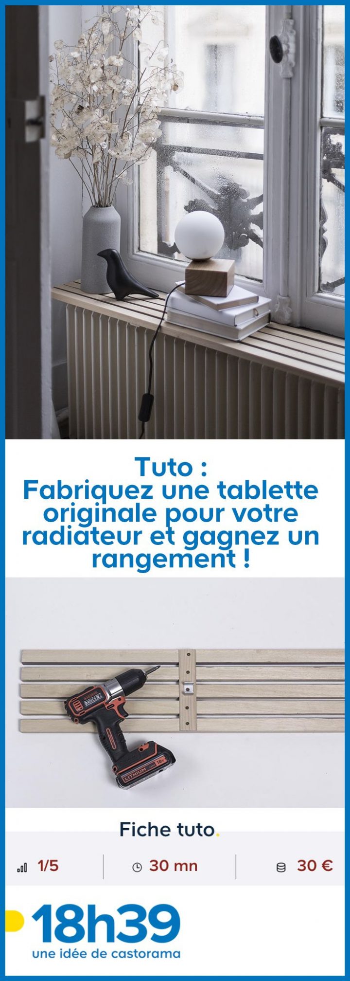 Tuto : Fabriquez Une Tablette Originale Pour Votre intérieur Rideau Radiateur