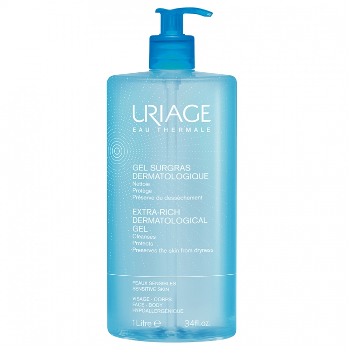 Uriage Gel Douche Surgras Dermatologique Peaux Sensibles 1L encequiconcerne Gel Douche Dangereux Pour La Santé