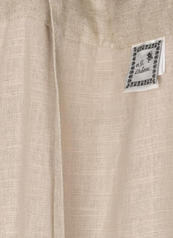 Veluti Rideau En Velours Beige – En Fil D'Indienne concernant Rideau Velours Beige