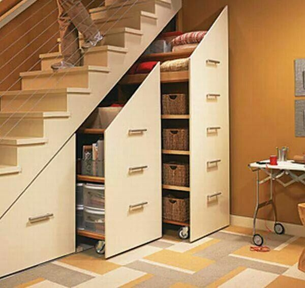 Very Cool Idea & Great Use Of Space. (Avec Images serapportantà Rideau Sous Escalier