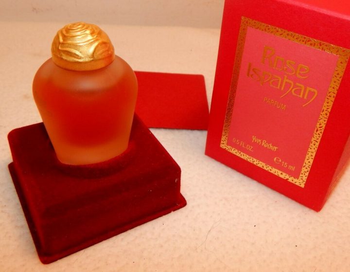 Vintage Rose Ispahan Yves Rocher 0.5 Oz Perfume Bottle W destiné Ispahan Eau De Toilette