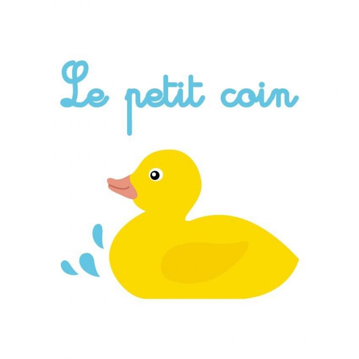 Voici Un Joli Canard Tout Jaune Pour Illustrer Avec Humour avec Affiche Pour Toilette